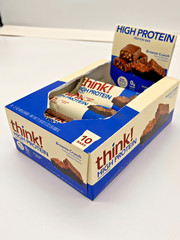 Good till=5/21/26 Think High Protein BAR-Brownie Crunch 10 Ba 20gProtein per Bar