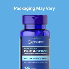 Puritan’s Pride DHEA 50Mg Dietary Supplement, Promote Sugar Metabolism 100 Count