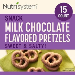 Milk Chocolate Dipped Pretzel Twists, 15 Pack, Sweet & Salty Snack, Crunchy