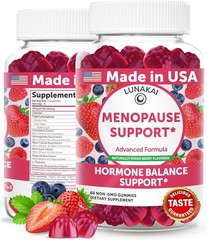 Lunakai Menopause Support 60 Gummies Non-GMO Mixed Berry Flavor Hormone Balance