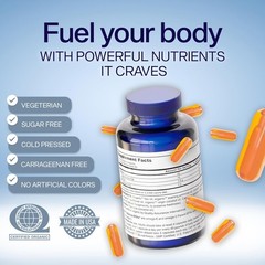 YES Plant-Based Omega 3-6-9 ?C Burpless Fish Oil Alternative with Flax, Evening