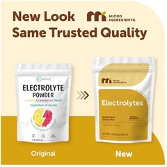 Refreshing Lemon Raspberry Electrolytes Powder, 139 Servings