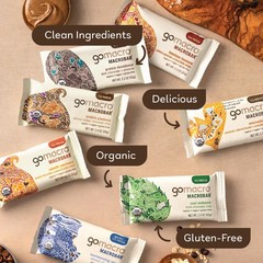 GoMacro MacroBar Organic Vegan Protein Bars – Protein Variety Pack (2.3-2.4 O…