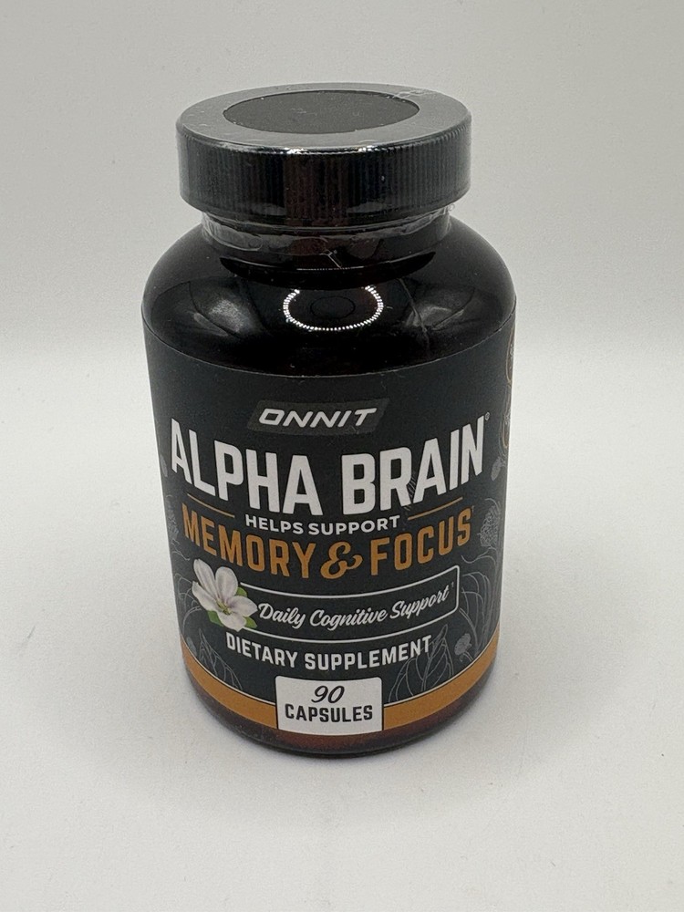 Alpha Brain Memory Focus Daily Cognitive Support 90 CAPSULES Expires 11/2027 New