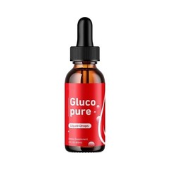Gluco Pure Liquid Drops, GlucoPure Blood Sugar & Pressure Relief (1 Pack)