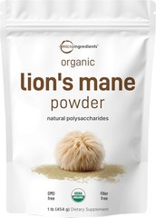 Micro Ingredients Organic Lion??s Mane Mushroom Powder Pure Fruiting Superfood