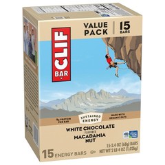 CLIF BAR – Energy Protein Bars – White Chocolate Macadamia Nut – Made with Or…