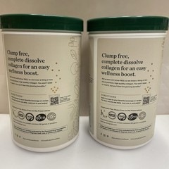 2X Great Lakes Wellness Grass-Fed Collagen Peptides Unflavored Powder 16 Oz