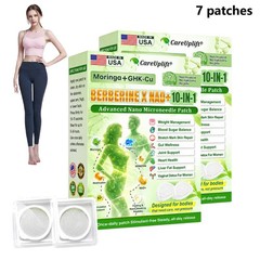 CareUplift Berberine X NAD+ 10-in-1 Nano Microneedle Patches for Weight