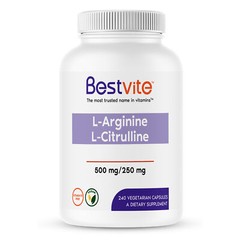 L-Arginine L-Citrulline 500mg / 250mg (240 Vegetarian Capsules)