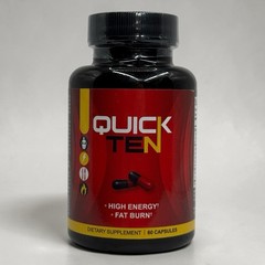 Quick Ten Fat Burner Appetite Suppressant 60 Caps Drop 10 Quick EXP 3/28