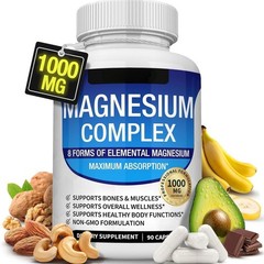 1~2pack Magnesium 8 in 1 Complex 1000mg & Blood Sugar mix Dietary Supplement
