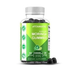 NEW Vitamatic Sugar Free Moringa Gummies 10000mg 60 Pectin Based Gummies
