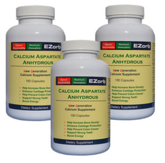 EZorb Calcium Capsules (3) 92% Absorption for Bone Spurs, Osteoporosis, Save 7%