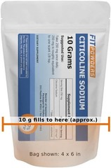 Citicoline Powder, Pure CDP Choline with Scoop 10 Grams