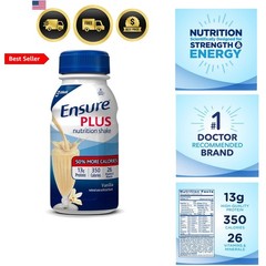 Ensure Plus Therapeutic Nutrition Vanilla Flavor Liquid, 27 Vitamins, 8 oz – …