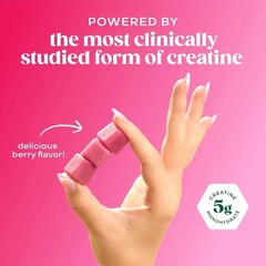 Bloom Nutrition Creatine Gummies – Energy, Muscle Recovery for Women
