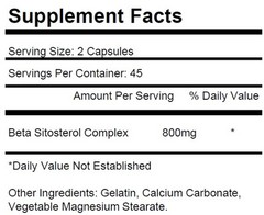 1 Beta Sitosterol 800mg Urinary Bladder Prostate Support