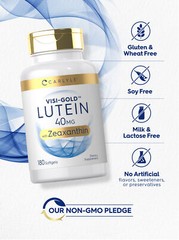 Lutein and Zeaxanthin 40 mg | 180 Softgels | Eye Health Vitamins | by Carlyle