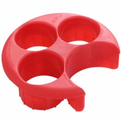 Meal Measure Portion Control Plate Red Diet Weight Loss Healthy Eating Tool