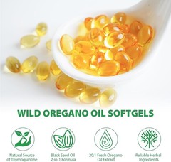Resilia Oil Of Oregano With Black Seed Oil 6,000MG