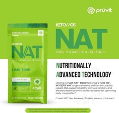 PRUVIT ketone drink Keto Nat LIME TIME Charged 20 pack Free Shipping