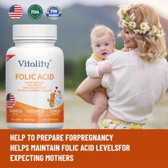 Folic acid 1200 mcg, 60 softgels with biotin and vitamin B6 – high effectiveness