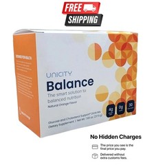 UNICITY Balance Cholesterol Support Drink Mix 30 Stick Pack (ORANGE) Exp 06/2026