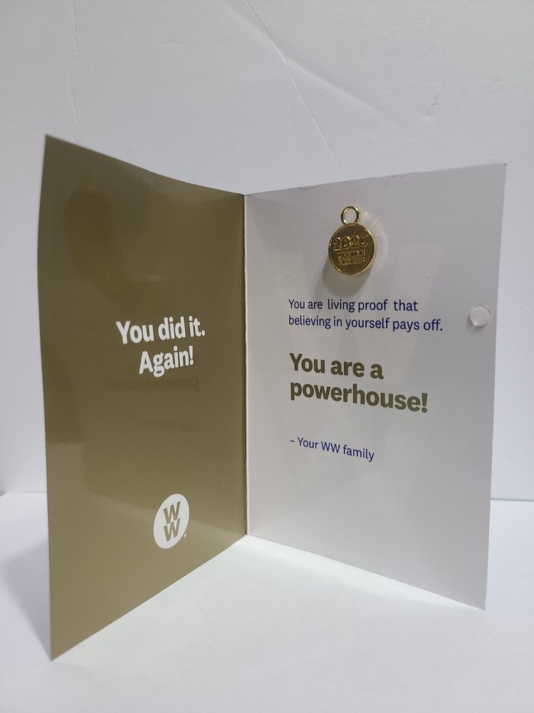 WEIGHT WATCHERS WW GOLD 2020 LIFETIME MEMBER WEIGHT LOSS CHARM GENUINE NEW!
