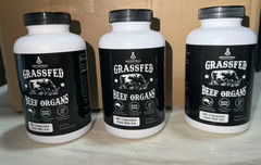180 Capsules Ancestral Supplements Grass Fed Beef Organ Supplement-3bottles-2028