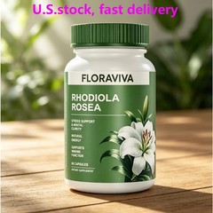 Floraviva Rhodiola Rosea Capsules Stress Relief Focus Energy Mood Immune Support