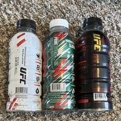 PRIME UFC Edition Hydration Electrolyte Drink, Lot of 3, 16.9 fl oz (500 mL)