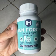 Zen Force Stress Relief Support Organic Ashwagandha Veggie Capsules 60 Ct