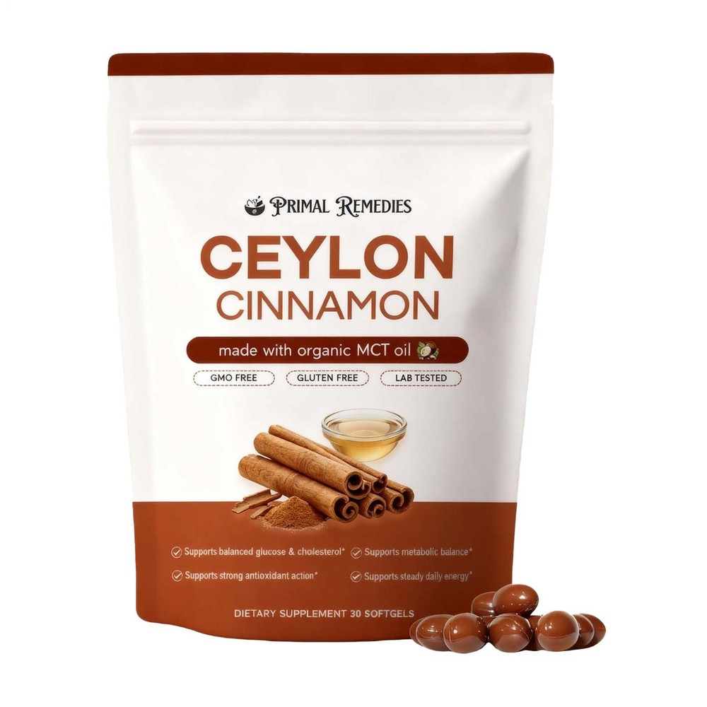 Ceylon Cinnamon Softgels, Ceylon Cinnamon Soft Gels 7200Mg Equivalent with Mct
