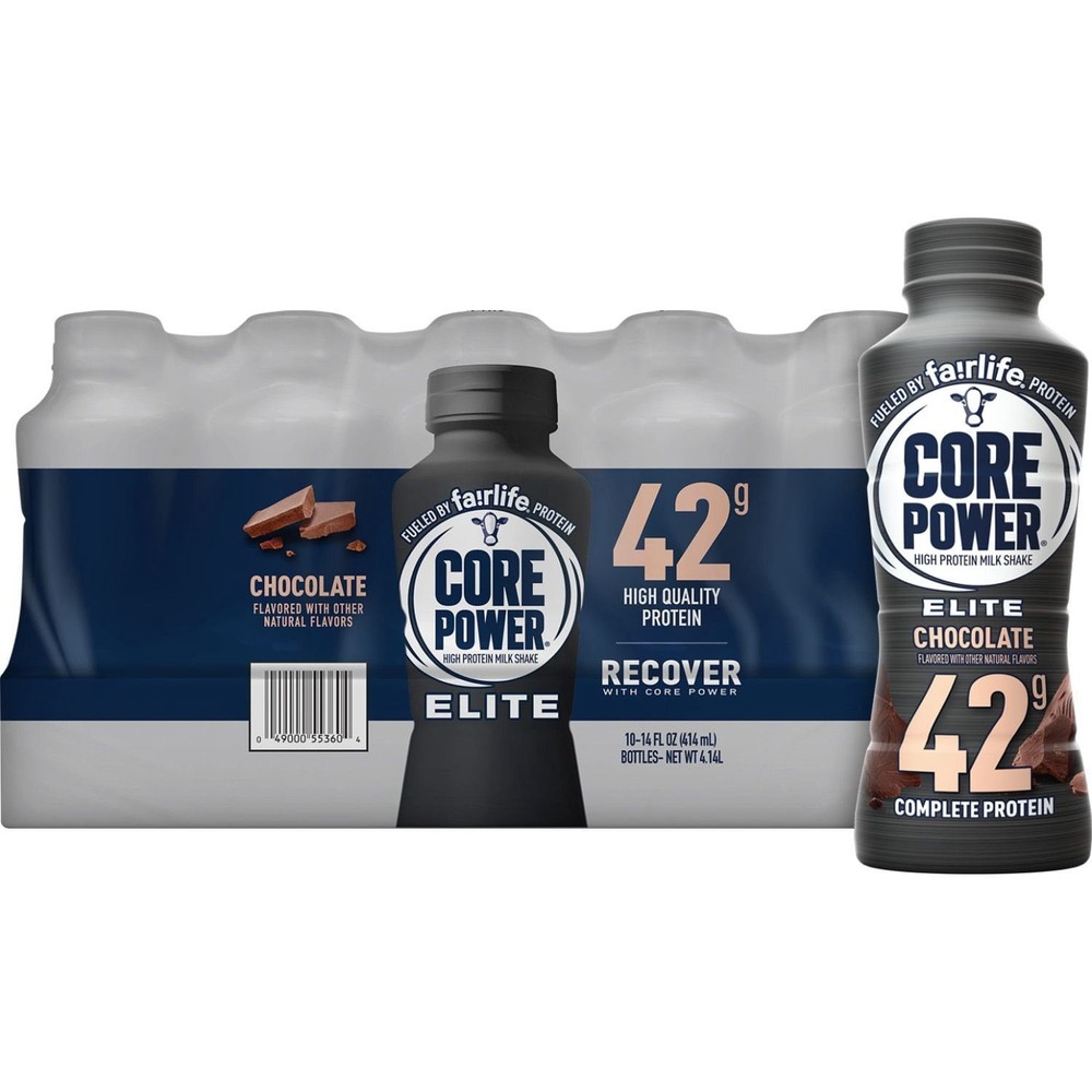 Fairlife Core Power Elite 42g Protein Shake, Chocolate, 14 fl. oz., 10 pk.