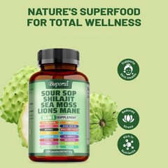 Soursop 120 Capsules – 24-in-1 for Skin, Joint & Bone Health Fast delivery