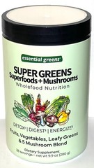 Super Greens Superfoods + Mushrooms Detox, Digest, Energize 5 Mushrooms Blend