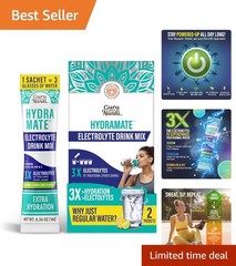 Hydramate Lemon Lime Electrolyte Powder – Non-GMO, Gluten-Free Hydration Support