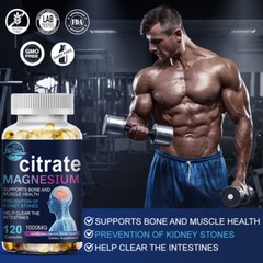 Magnesium Citrate 1000mg Capsules Super Strong Effective Capsules 120 Softgels