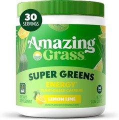 Amazing Grass Green Superfood Energy Lemon Lime 30 Servings Powder Exp 2027