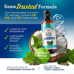 GuruNanda CocoMint Oil Pulling Mouthwash for Complete 8 Fl Oz (Pack of 3)