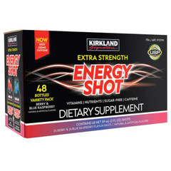 Kirkland Signature Extra Strength Energy Shot, 48 Bottles, 2 Oz Each Fresh!