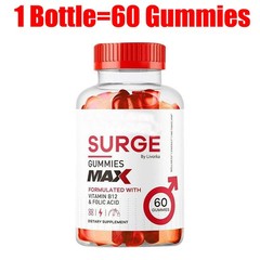 Vital Surge Male Gummies Maximum Strength Vital Surge Advanced Formula 60 Count