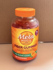 Metamucil Fiber Gummies 150 Ct No Sugar Added Prebiotic Fiber EXP 03/28