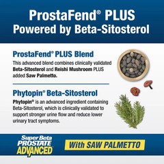 Super Beta Prostate Advanced with Saw Palmetto 120 Capsules Free Shipping