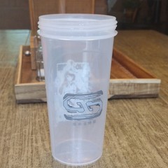 Gamer Supps GG Waifu Shaker Cup 24 fl oz Clear Teal Screw-On Lid Mixer