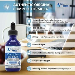 BioSource Labs Complex Diet Drops – Natural Weight Management Drops Unisex 2 oz