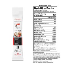 CELSIUS On The Go Energy Drink Mix, Strawberry Coconut (14 Stick Pack). New