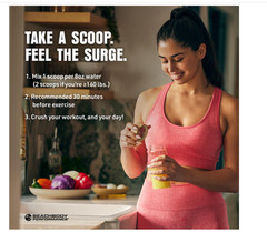 BODi Energize Pre Workout Strawberry Lemonade 40 Servings Energy Focus Supplemen