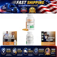 Bronson Super B Vitamin B Complex – 100 Tablets, Sustained Release
